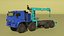 Hyundai HLC 8016 Crane Equipment on Kamaz Truck Rigged for Maya
