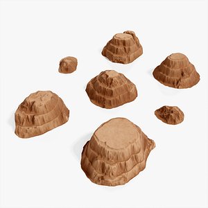 3D model Desert cliffs - Stylized Environment decoration