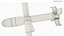 GBU-44 B Viper Strike Glide Bomb with Foldable Wings Silver