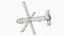 GBU-44 B Viper Strike Glide Bomb with Foldable Wings Silver