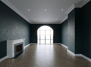 Living Room Hyper Realistic 3D model