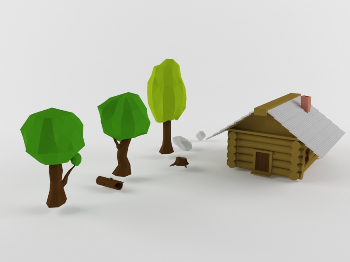 3D Trees Hut - TurboSquid 1438874