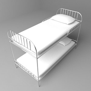 bunked bed 3D model