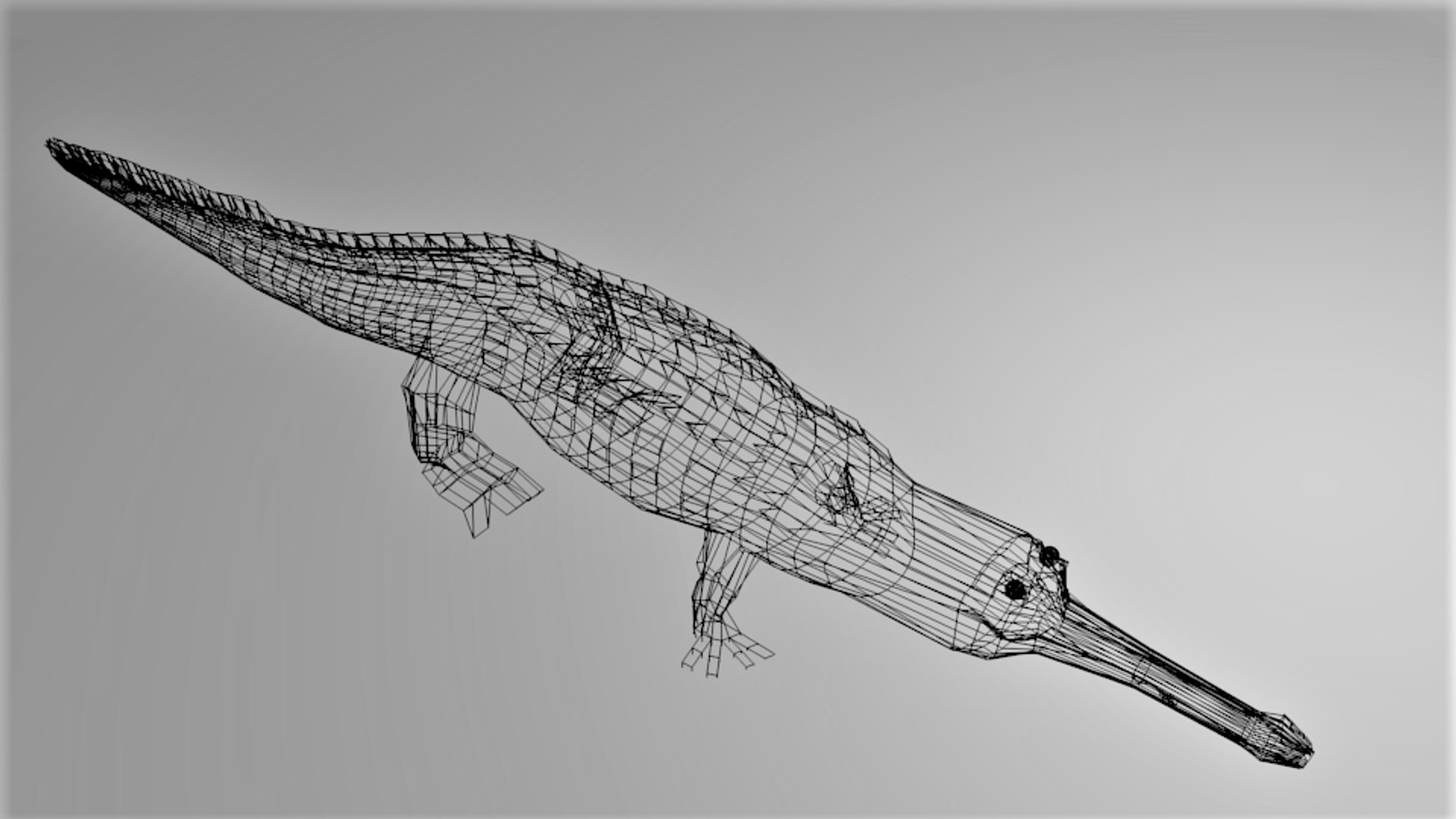 3D Gharial - TurboSquid 1621257