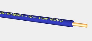 VD HO7V-U 450 750V 4 mm2  blue.max