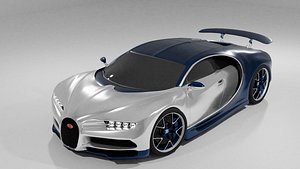 3D bugatti chiron car model model