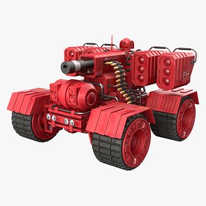 UGV Concept-3-Red-Clean 3D model