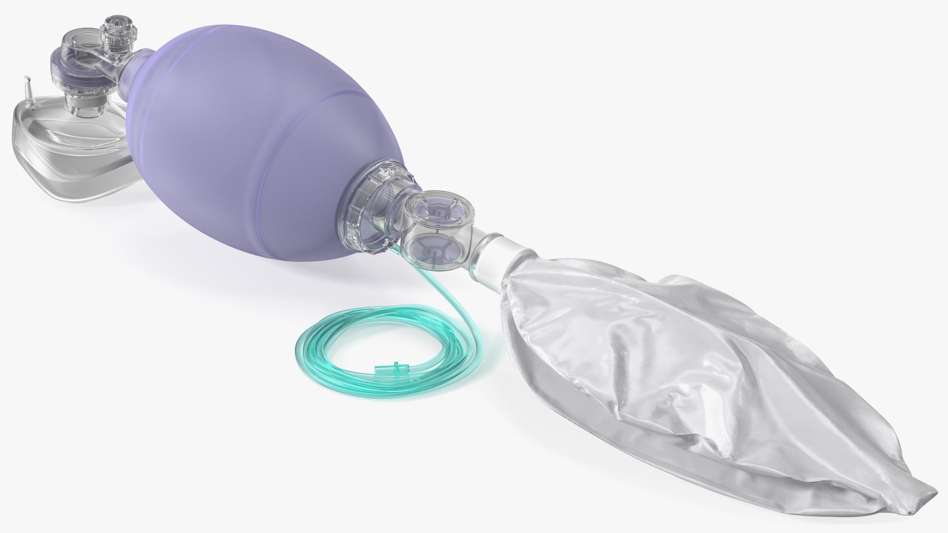 Adult Manual Resuscitator 3D model preview