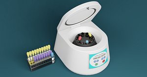 3D Laboratory centrifuge  Centrifuga de laboratorio model