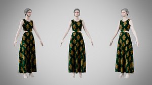 Dress 31 Emerald Crown Velvet