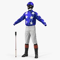 Horse Jockey Costume 3D Model