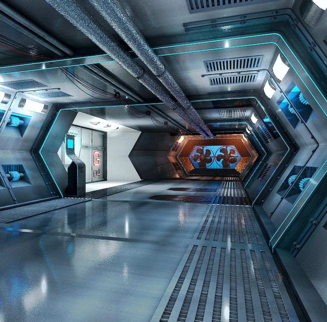 Sci-fi Wind Tunnel 3d C4d