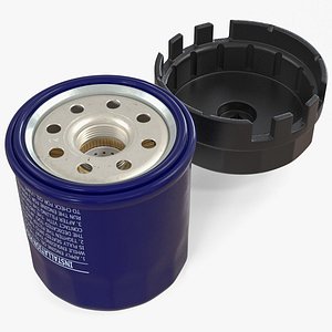 3D oil filter wrench cap model