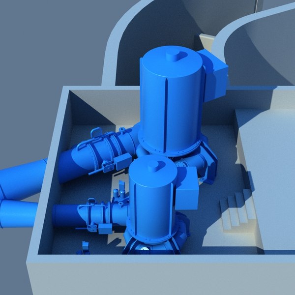 modelled hydroelectric turbines max