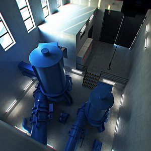 modelled hydroelectric turbines max