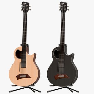 3D Warwick Alien Acoustic Bass Collection PBR