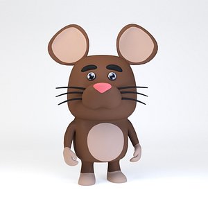 3D Cartoonish Humanoid Rat Character model