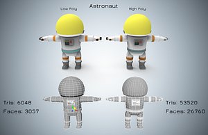 astronaut cartoon run model