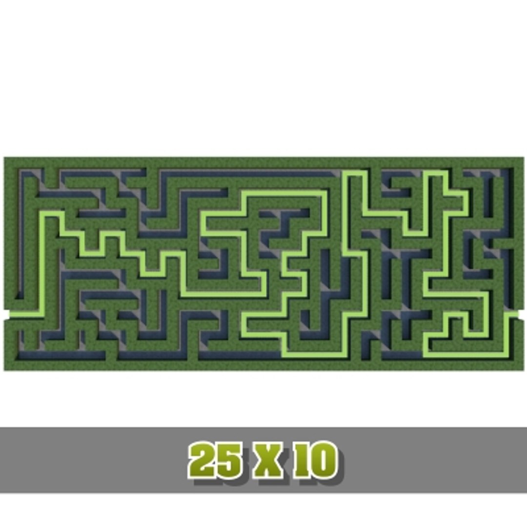 25x10 Rectangular Maze 3ds