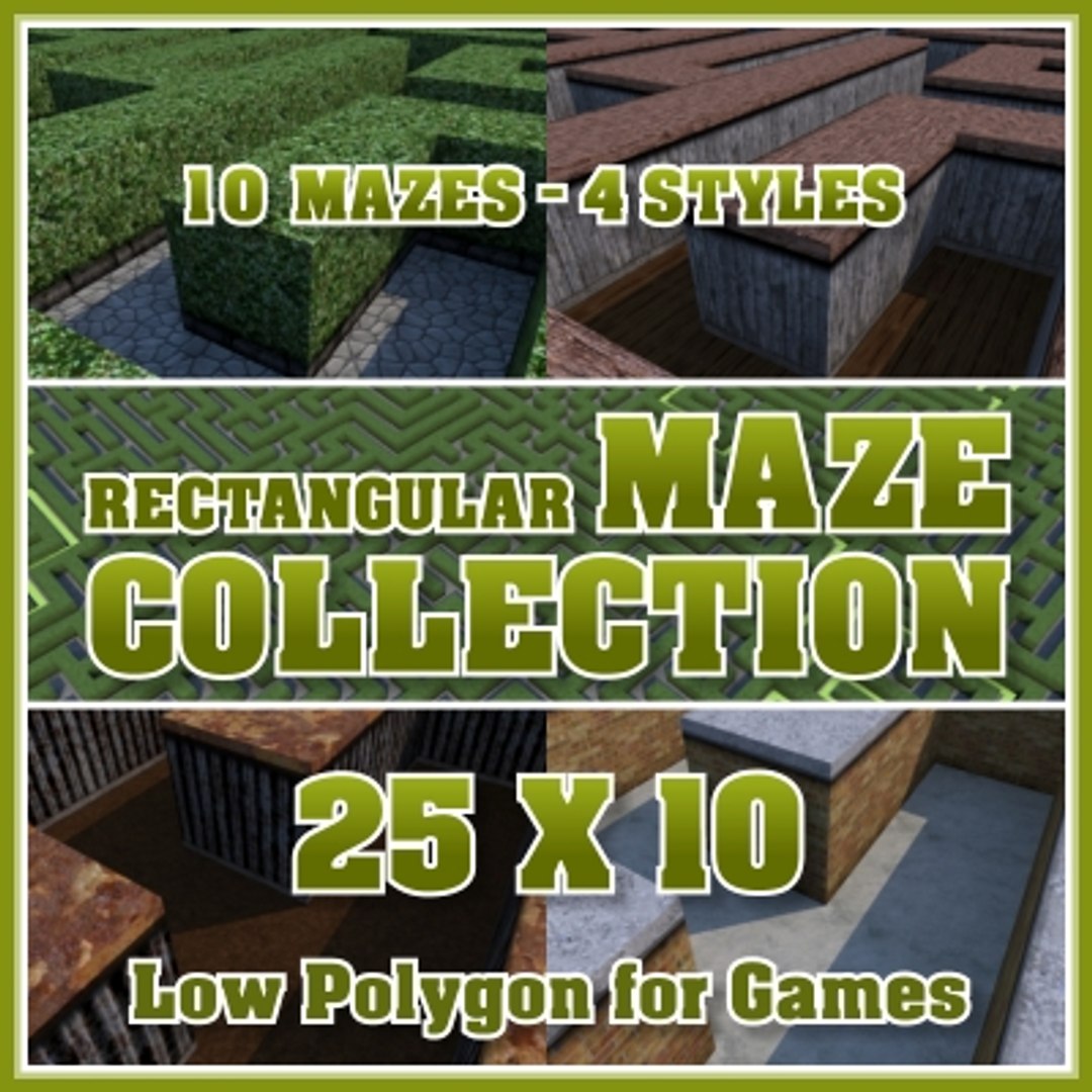 25x10 Rectangular Maze 3ds