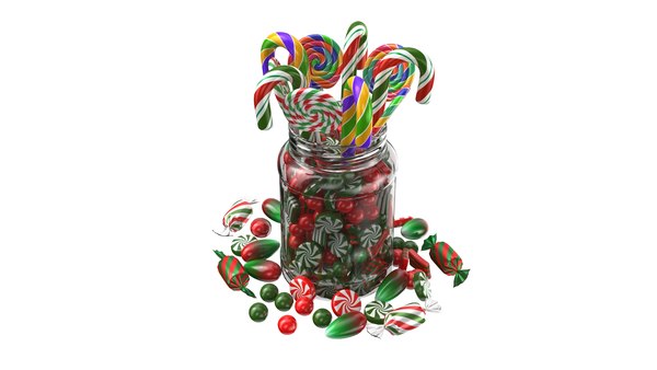 modelo 3d Full Detailed Candy Cart - TurboSquid 1990675