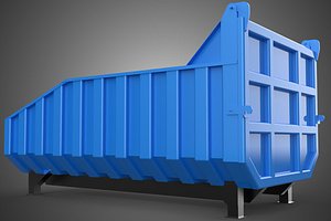 DUMP BED BODY BOX CONTAINER BIN CARGO TRUCK VEHICLE PICK UP CAR 3D