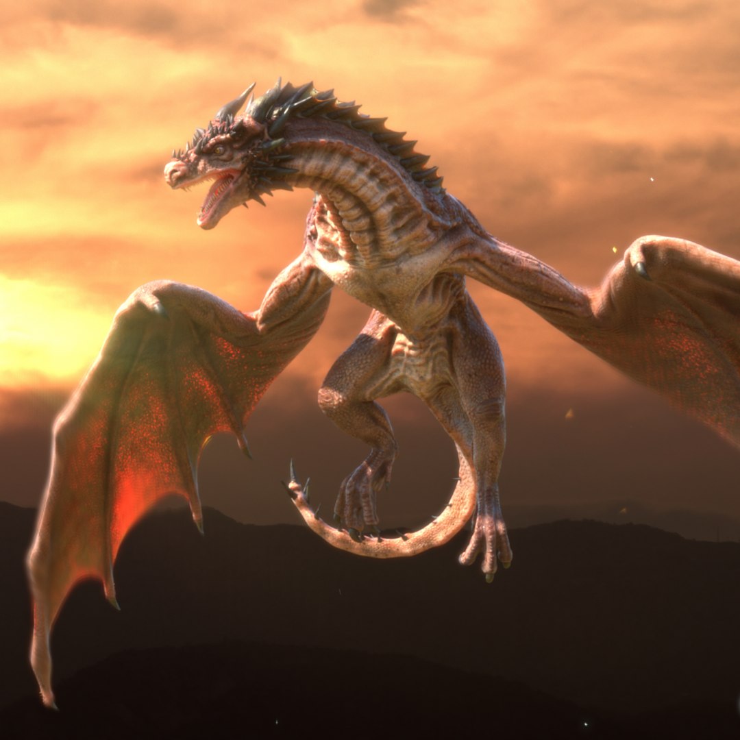 3D Dragon Rigged - TurboSquid 1870081
