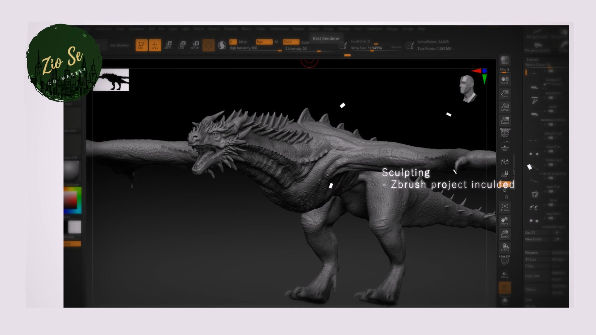 3D Dragon Rigged - TurboSquid 1870081