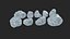 Ice Crystal 9 pieces