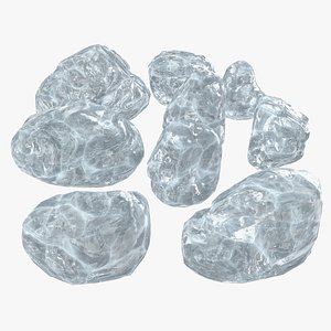 Ice Crystal 9 pieces 3D model