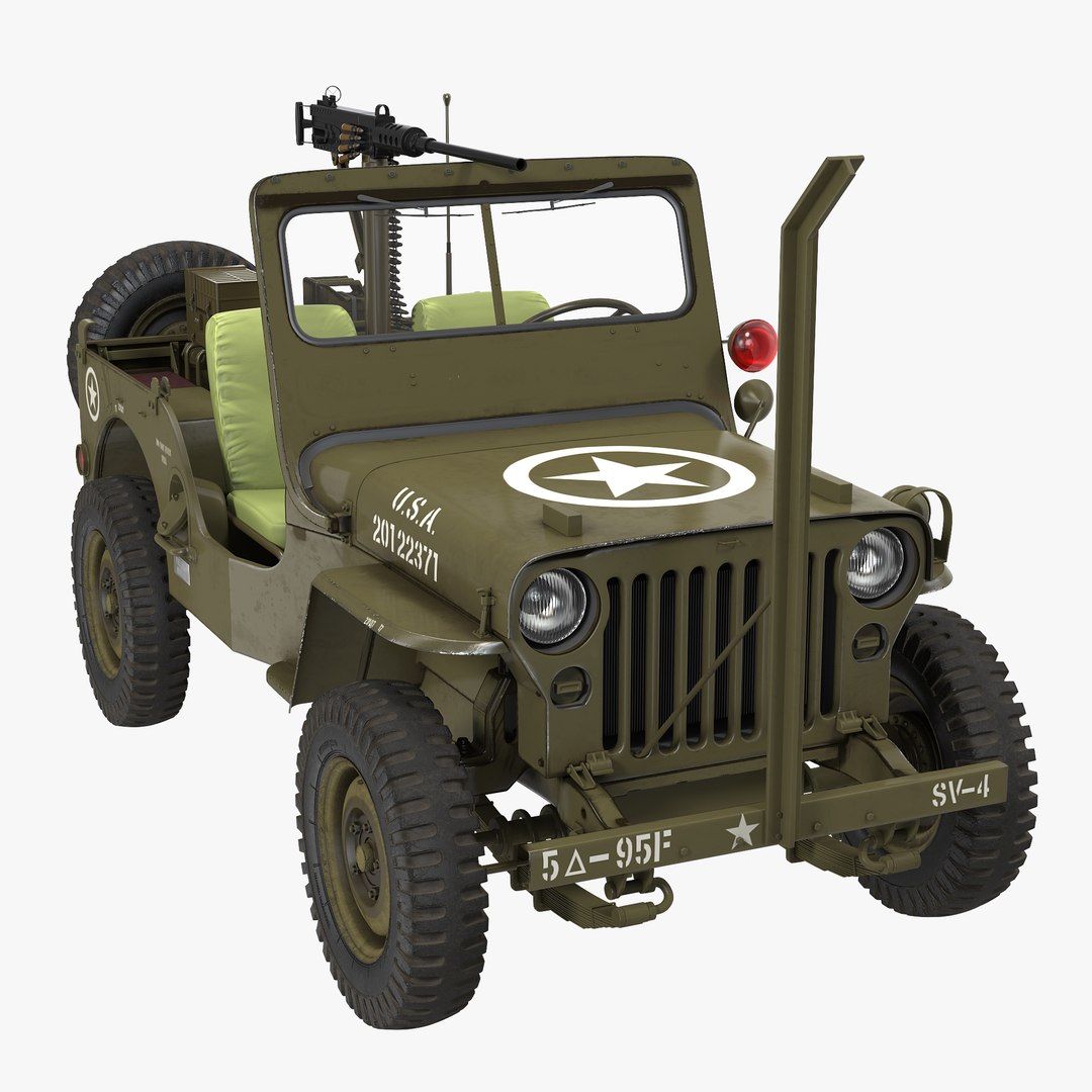 Jeep Willys MB 3D Model 3D model preview