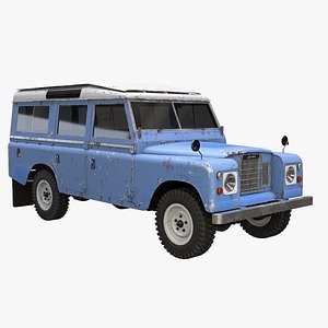 Land Rover Series III Rusted 3D model