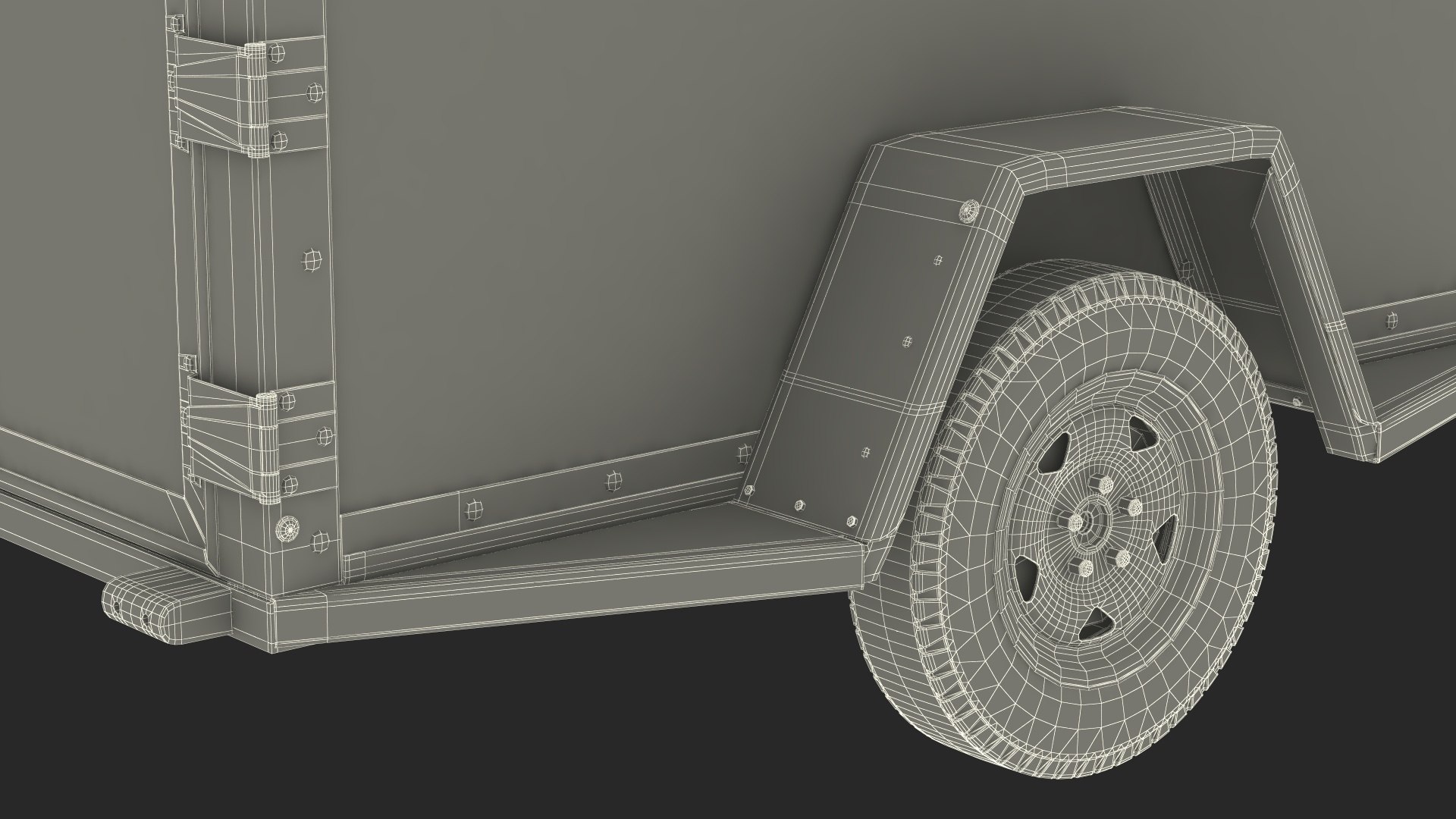 UHaul 4x8 Cargo Trailer 3D Model TurboSquid 2068584
