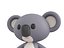 koala character 3D model