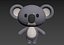 koala character 3D model