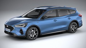 3D Ford Focus Active Wagon 2022