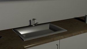 3D model kitchen sink