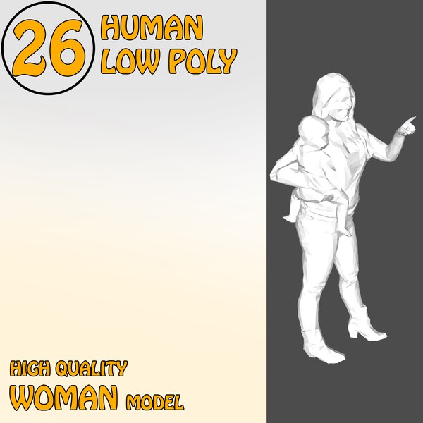 3D модель Высокое качество Human 26 Low Poly - TurboSquid 1627421