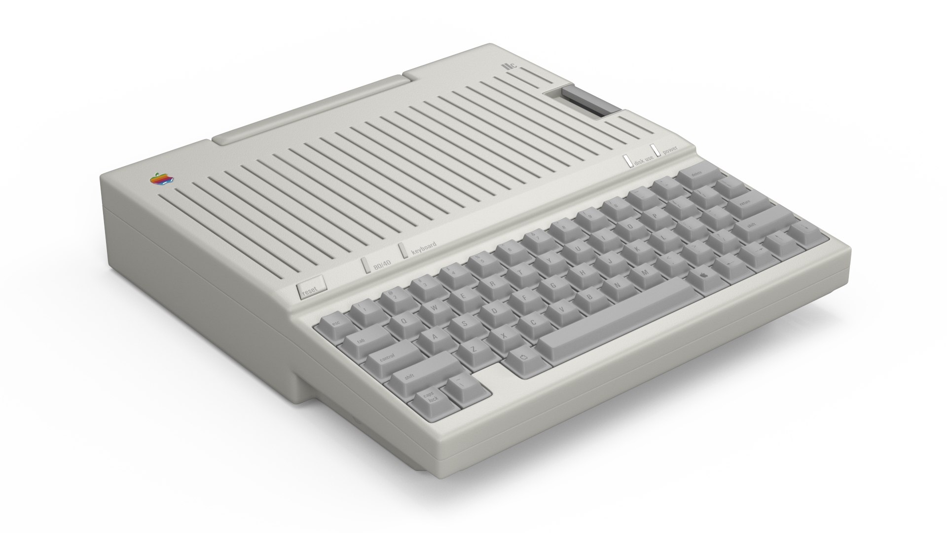 Vintage Apple Computer IIc 3D model preview