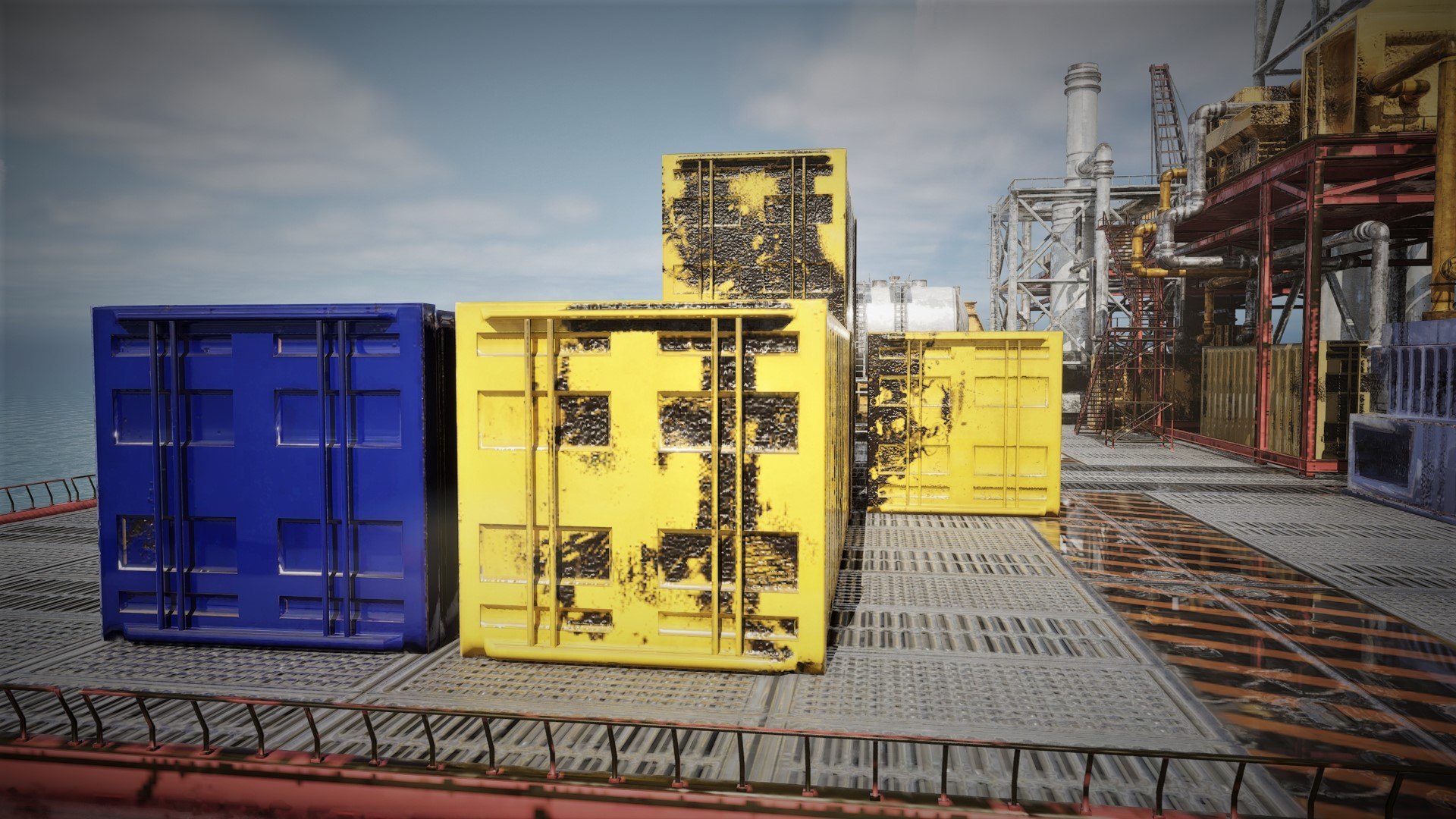 Low-poly OilRig PBR 3D Model - TurboSquid 2411946