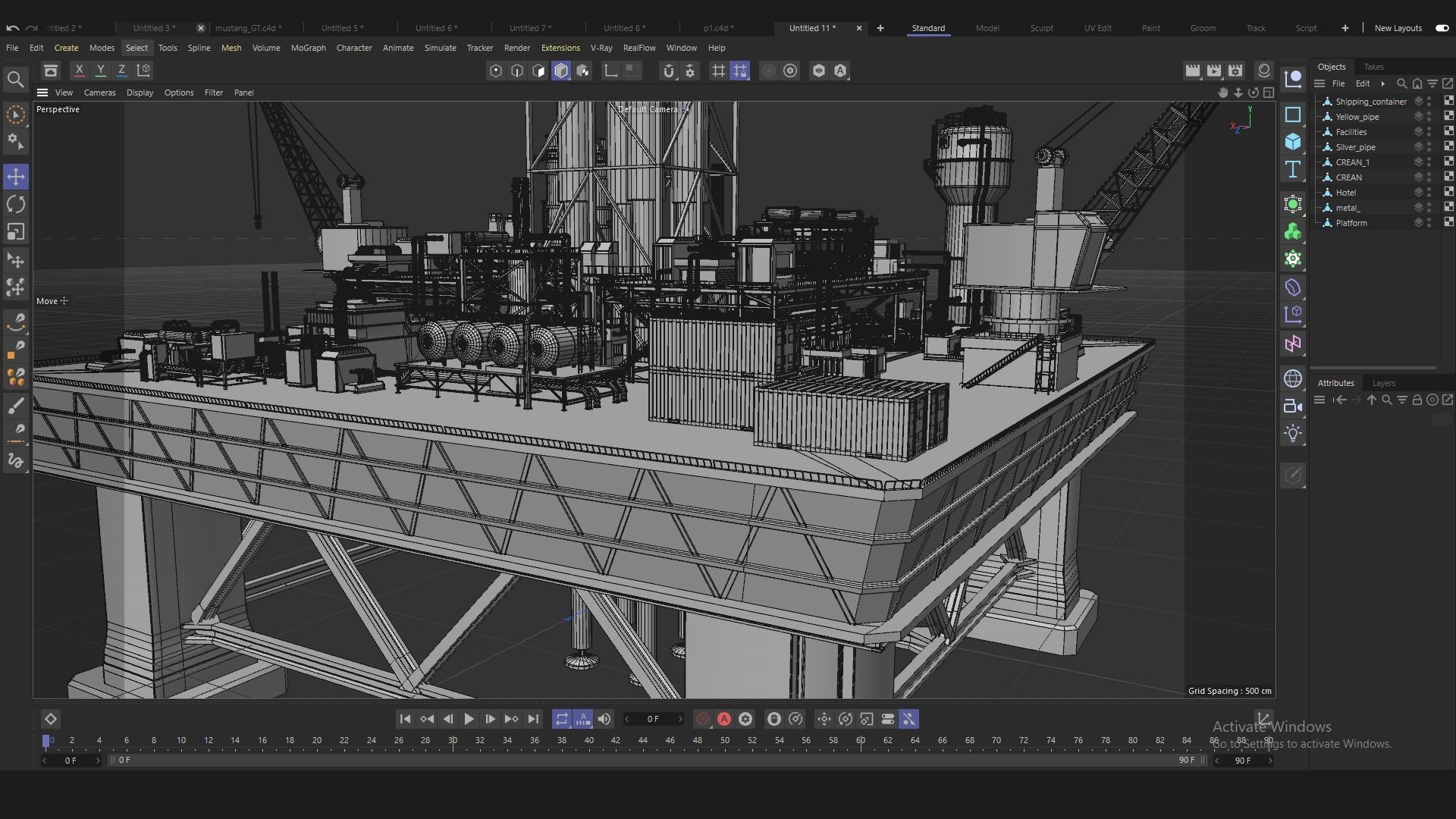 Low-poly OilRig PBR 3D Model - TurboSquid 2411946