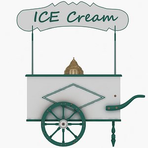 ice cream cart 3d 3ds