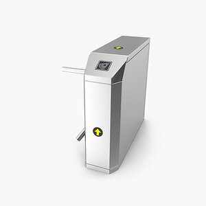 City Subway Turnstile Gate 3D