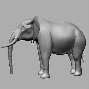 3d elephant model