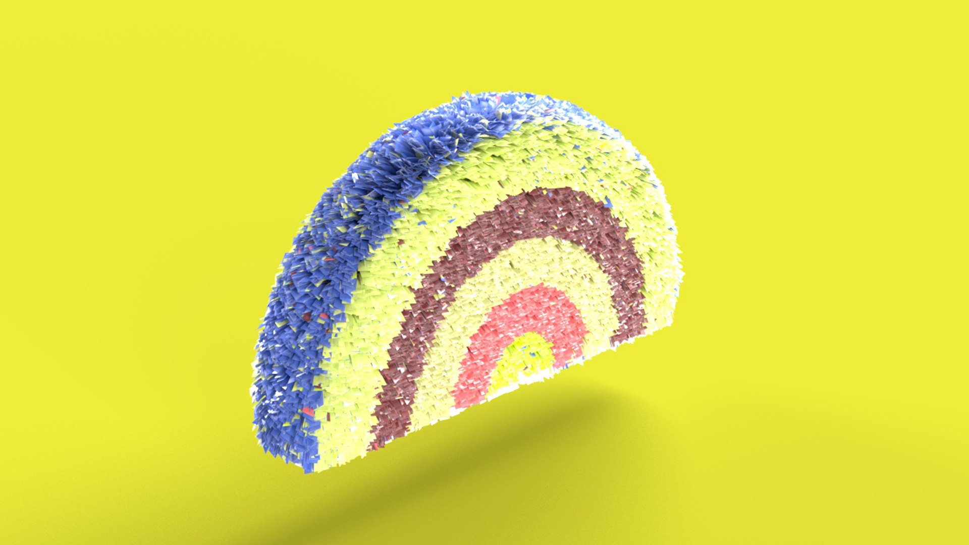 3D Model Pinata Rainbow - TurboSquid 2363051