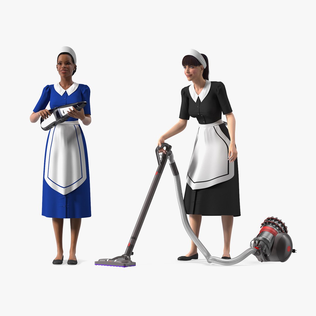 Housekeeping Maids Collection 3D model preview