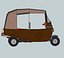 tricycle vehicle 3D model