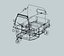 tricycle vehicle 3D model