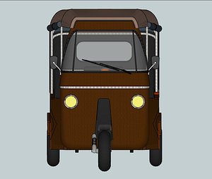 tricycle vehicle 3D model
