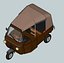tricycle vehicle 3D model